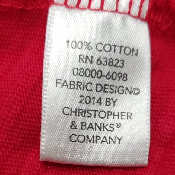 ***CJ Banks 2X Pull Over Top Shirt 100% Cotton Blouse Tee Shirt 3/4 Sleeve*** - Picture 8 of 9